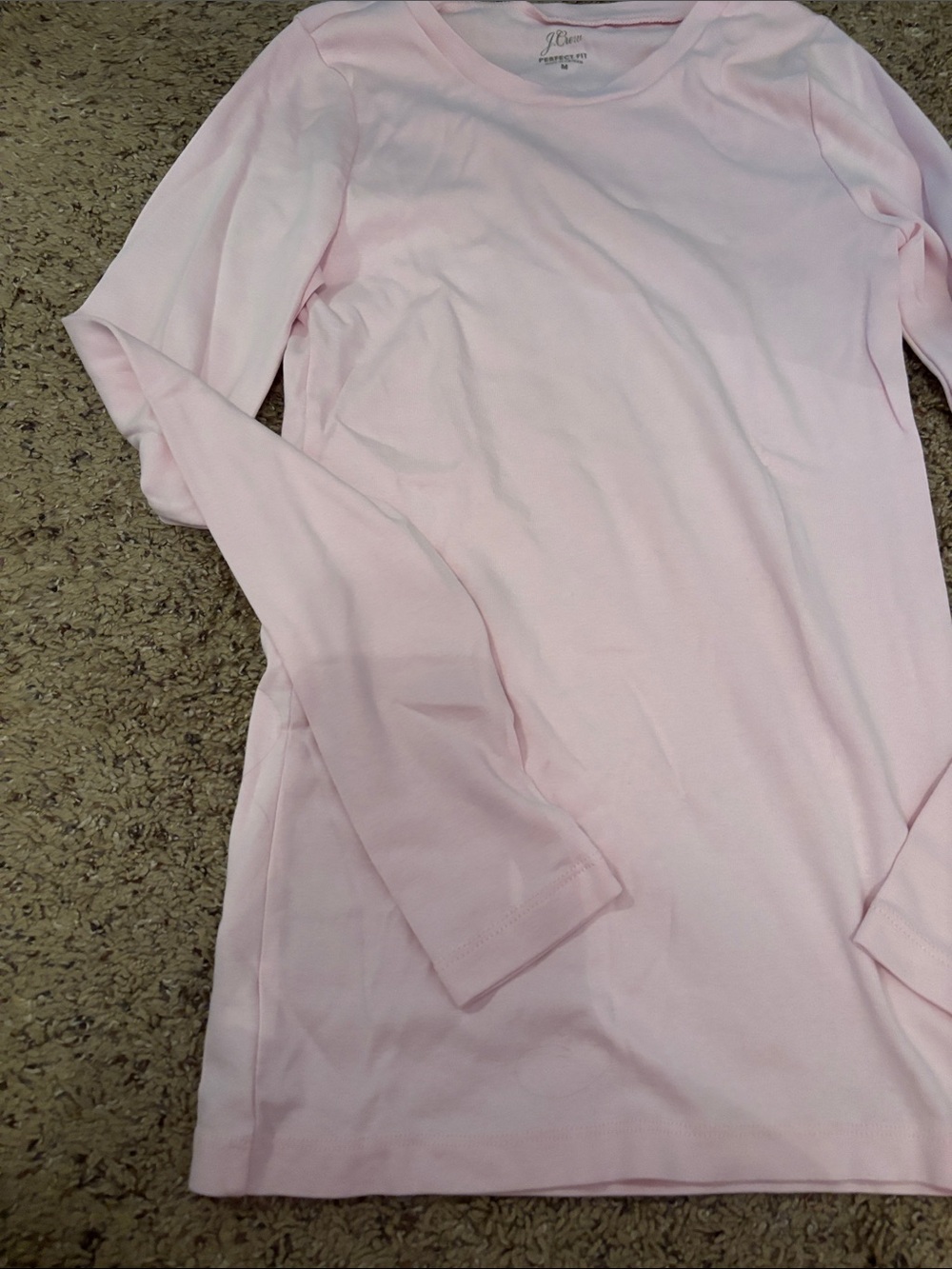 J. Crew Soft Pink Perfect Fit Tee - Picture 5 of 8